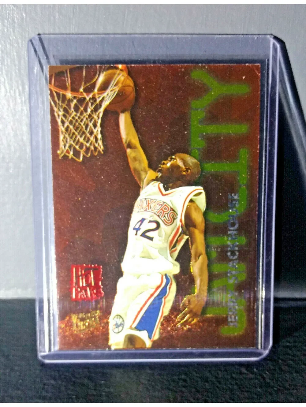 1995-96 Jerry Stackhouse Fleer Ultra Jam City Hot Pack #12 Basketball Card
